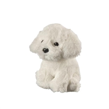Petjes World bamse Hund Bichon hvid 20 cm